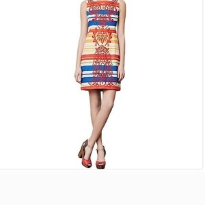 Anthro Beth Bowley's Tabitha Banded Totem Mini Shift Embroidered Dress Chic